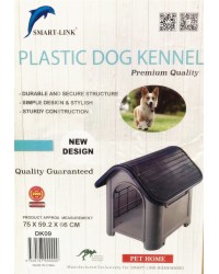Portable Dog Kennel Pet Weatherproof Plastic House Outdoor Indoor Natural ventil